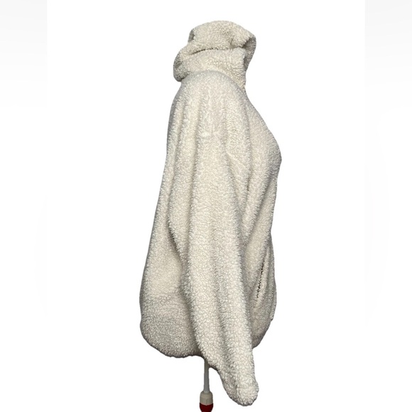 American Eagle Jacket Adult Small OVERSIZED Sherpa Full Zip Fuzzy Warm Womens - Picture 2 of 8